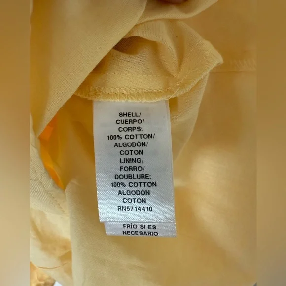 Rachel Parcell Buttercup Puff Sleeve Eyelet Fit & Flare Dress 100% Cotton - Picture 9 of 14